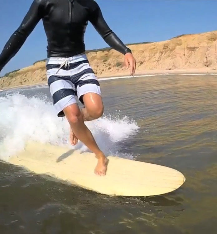 Basque Boardshort Navy & White